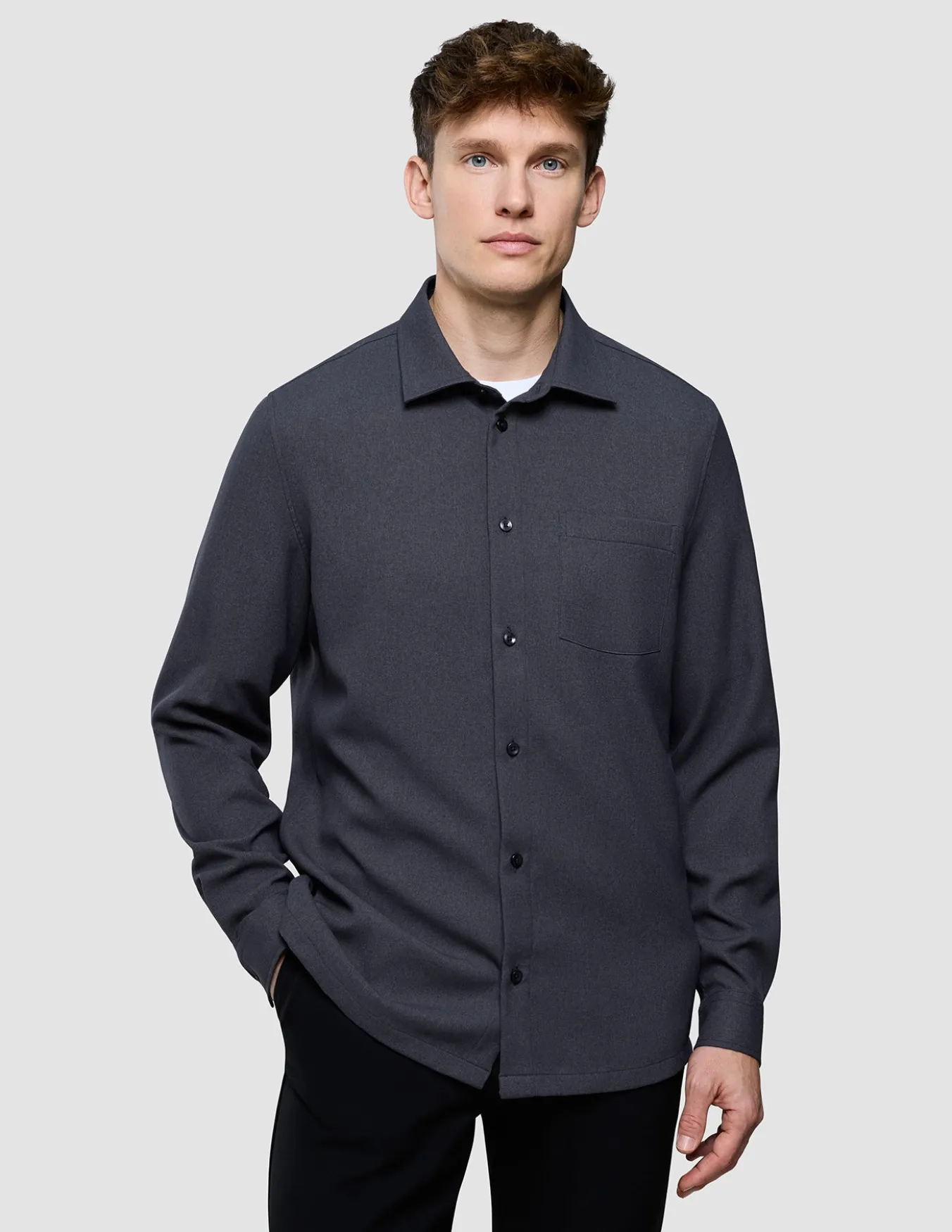 Effortless Shirt Dark Grey