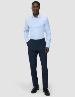 Elevated Shirt Light Blue Stripe Thin Slim