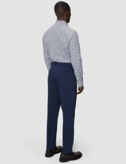 Elevated Shirt Navy Stripe Thin Slim