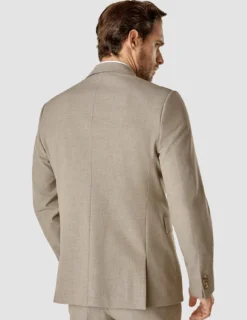 Essential Blazer Beige Melange Regular