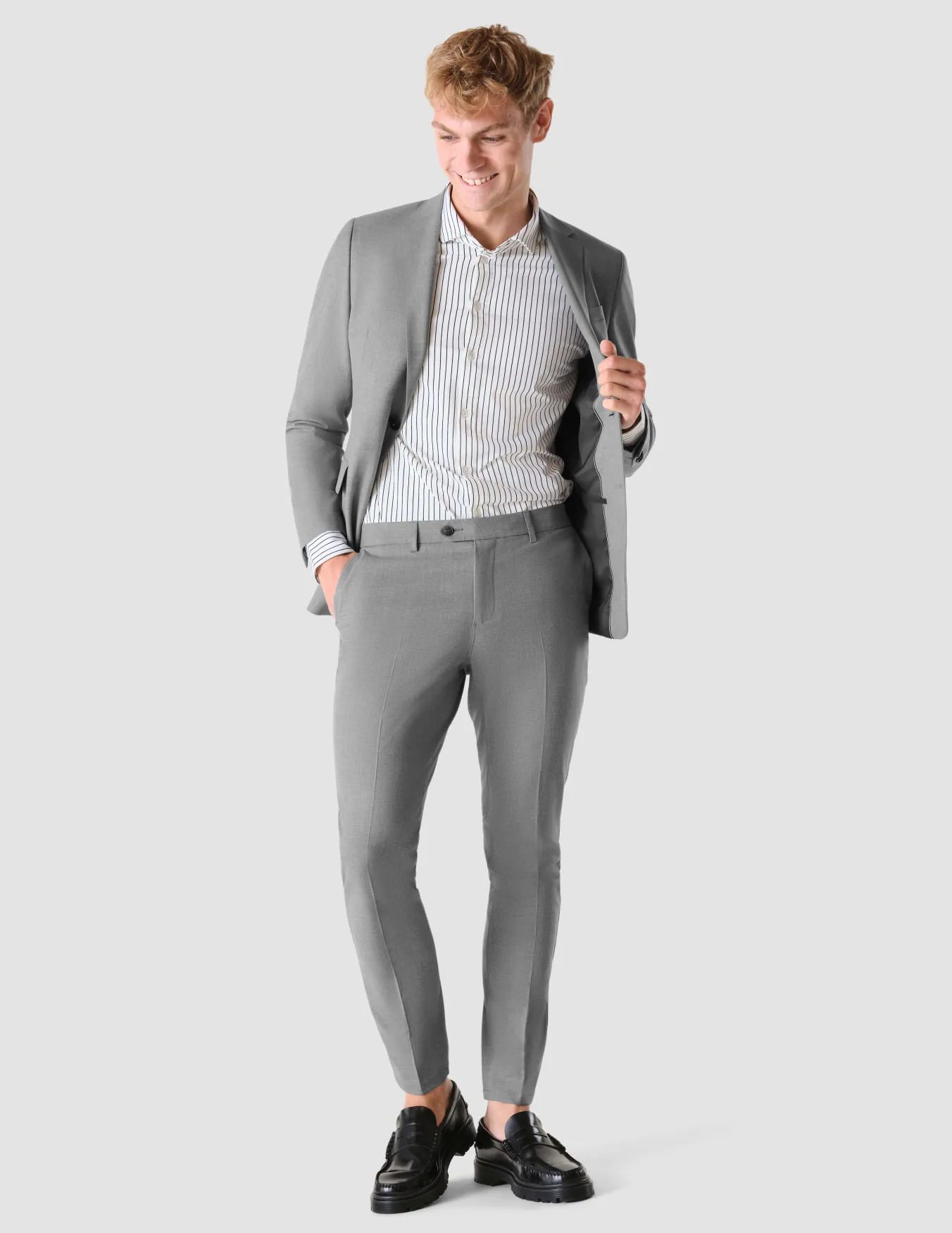 Essential Blazer Cloud Grey Regular