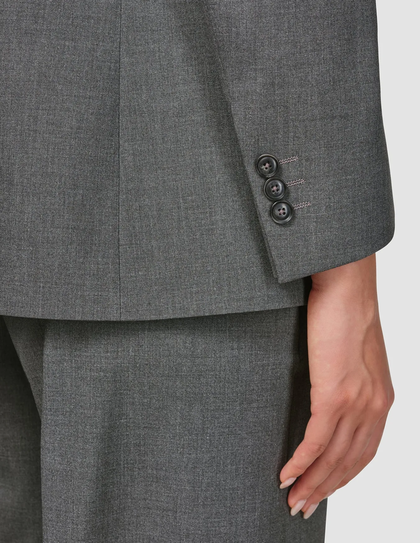 Essential Blazer Dark Grey Melange