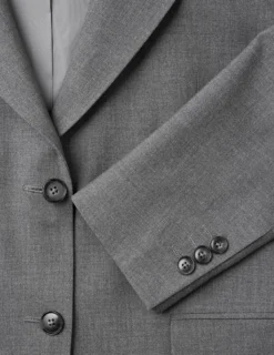 Essential Blazer Dark Grey Melange