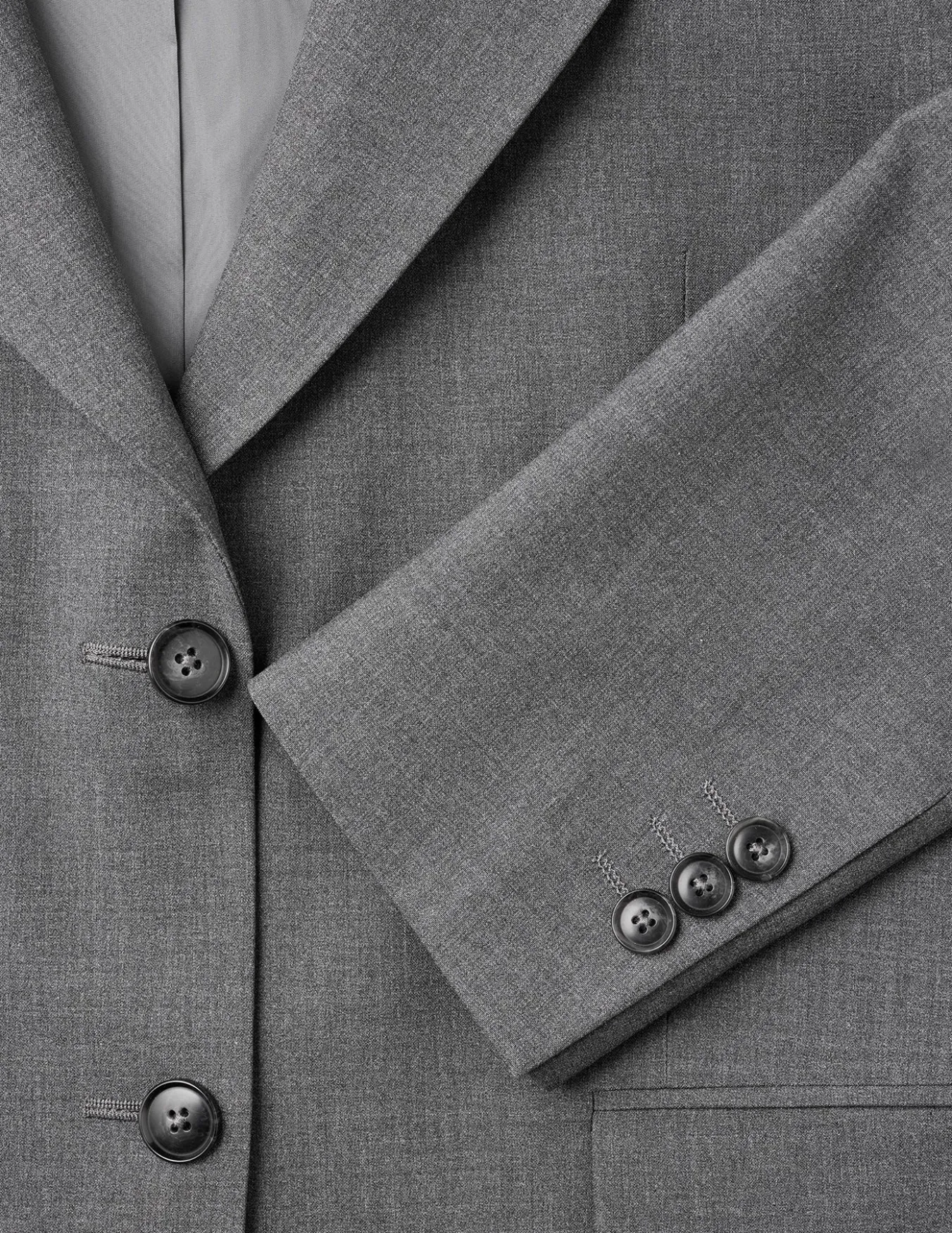Essential Blazer Dark Grey Melange