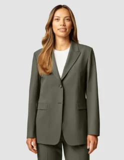 Essential Blazer Dark Olive