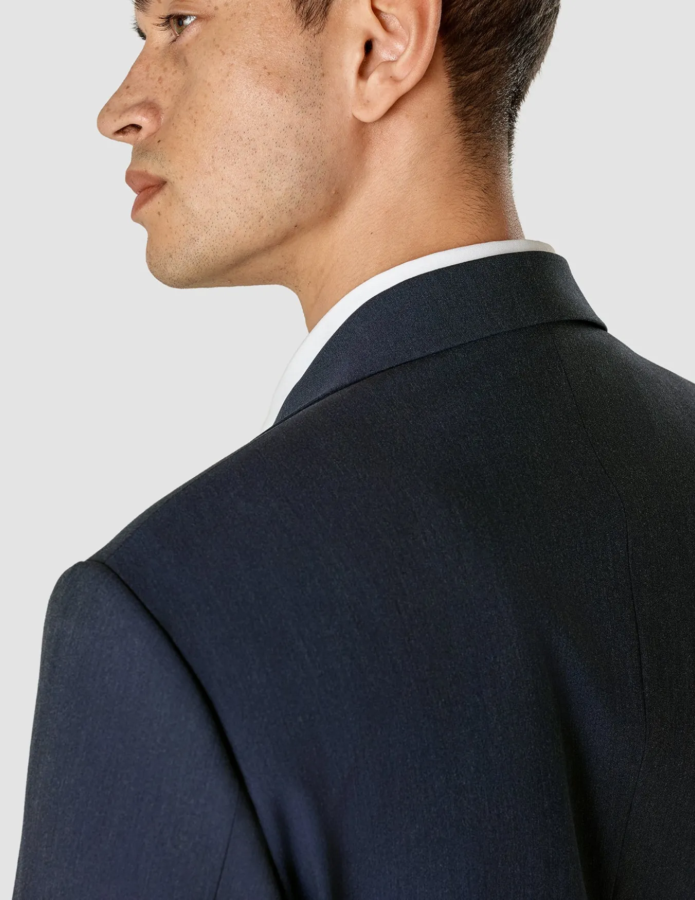 Essential Blazer Navy Melange Slim