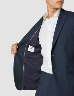 Essential Blazer Navy Melange Slim