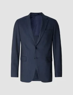 Essential Blazer Navy Melange Slim