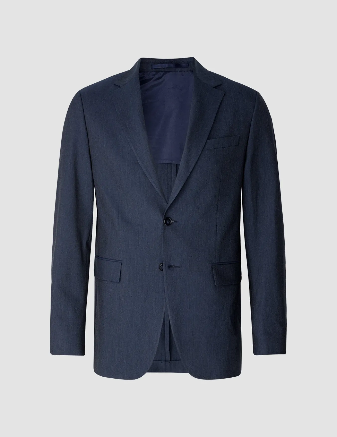 Essential Blazer Navy Melange Slim