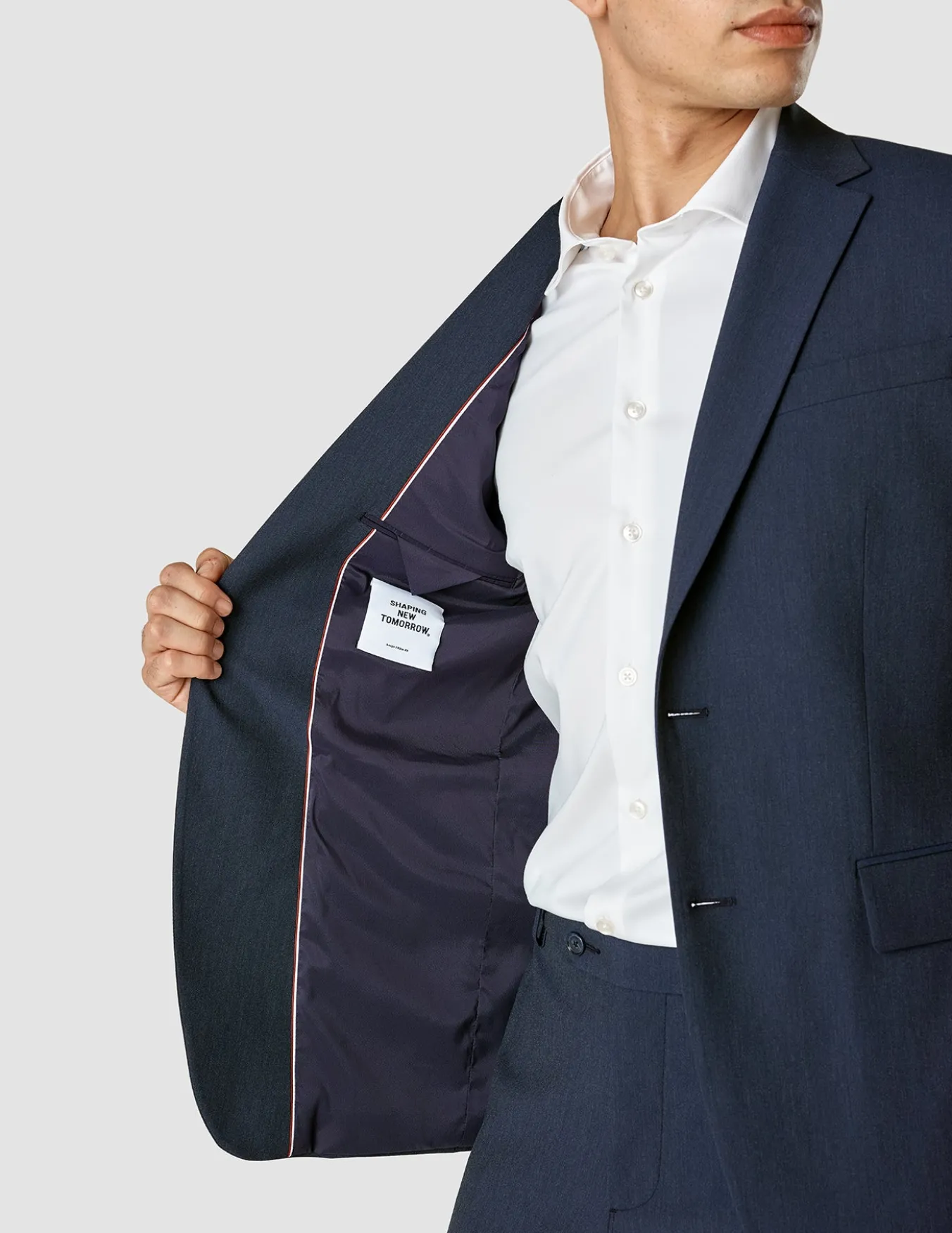 Essential Blazer Navy Melange Regular
