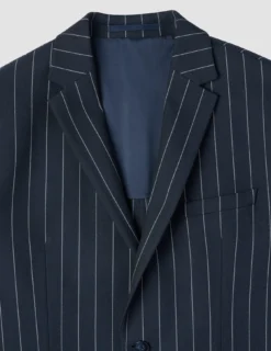 Essential Blazer Navy Stripes Regular
