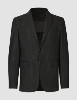 Essential Blazer Regular Asphalt Pinstripe