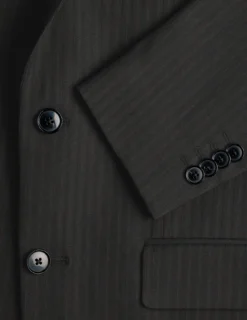 Essential Blazer Regular Asphalt Pinstripe