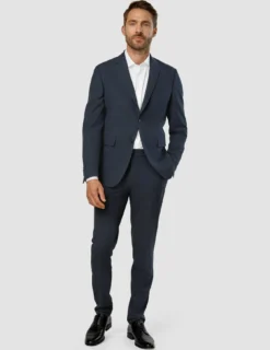 Essential Blazer Regular Dark Blue Check