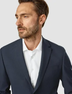 Essential Blazer Regular Dark Blue Check