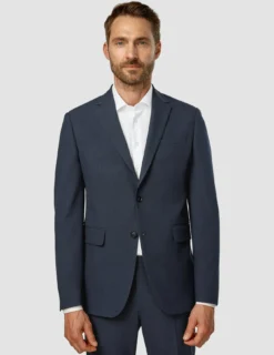 Essential Blazer Regular Dark Blue Check