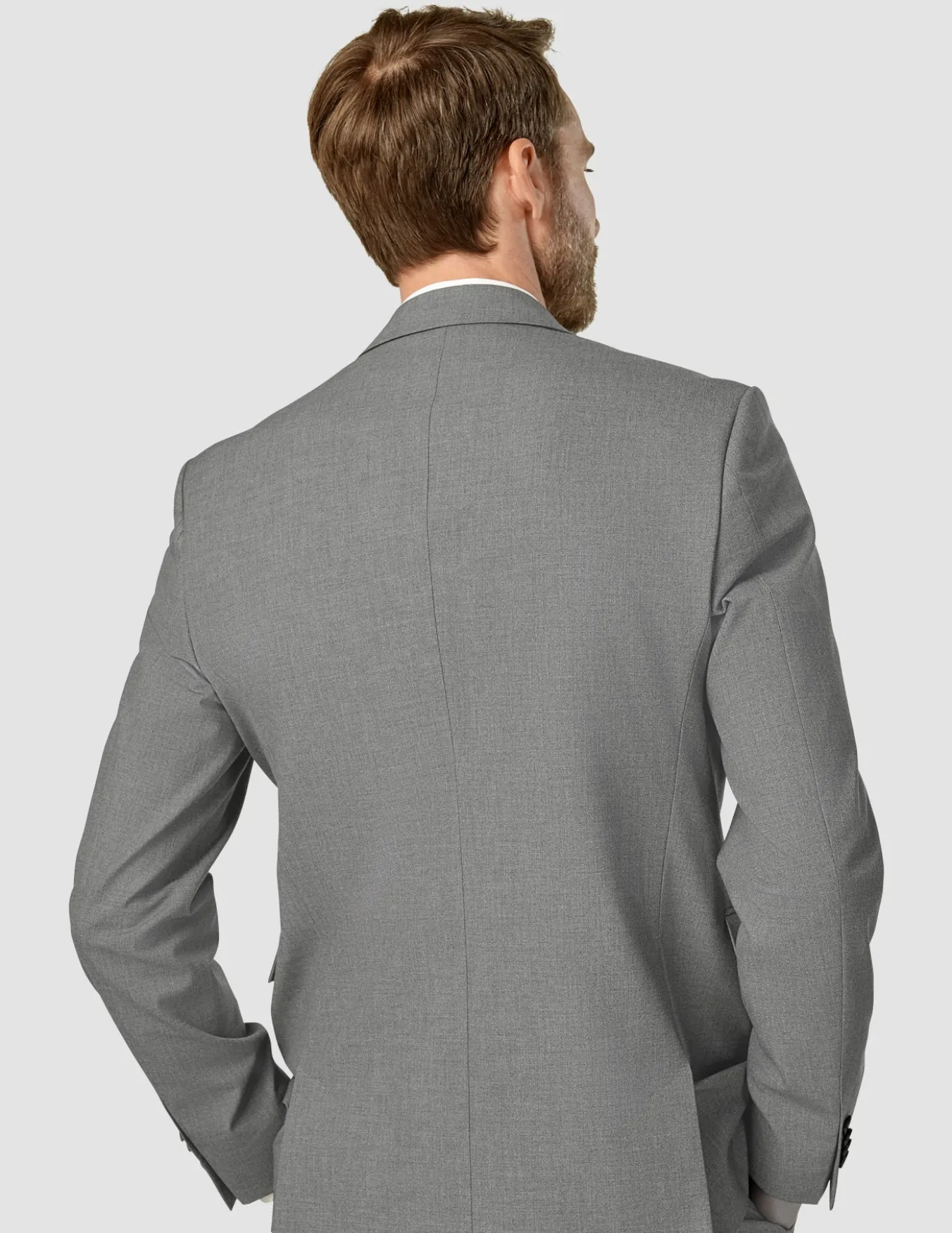 Essential Blazer Regular Dark Grey Melange