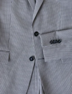 Essential Blazer Regular Duo Check Blue
