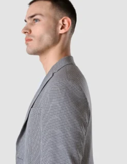 Essential Blazer Regular Duo Check Blue