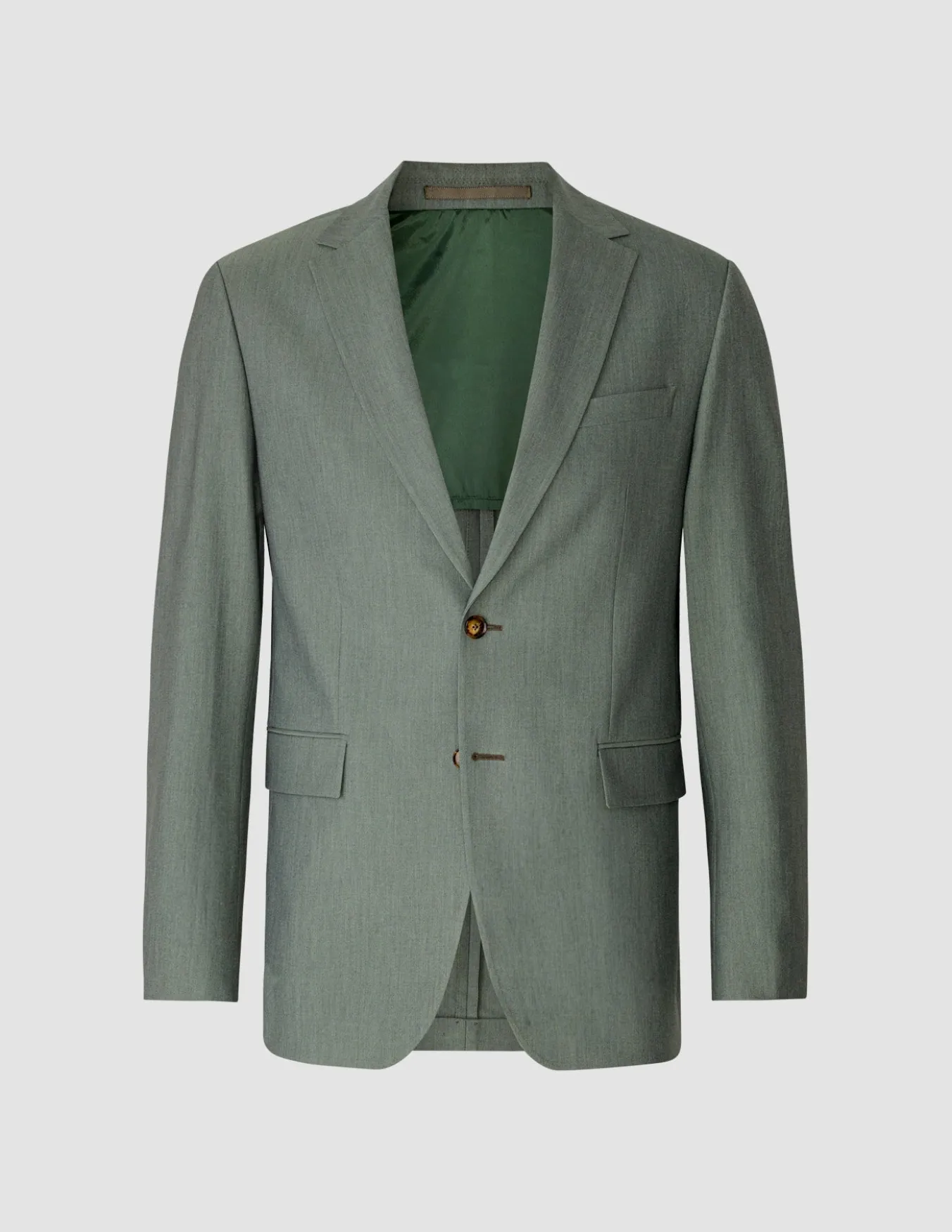 Essential Blazer Regular Green Melange
