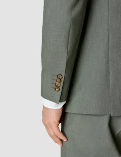 Essential Blazer Regular Green Melange