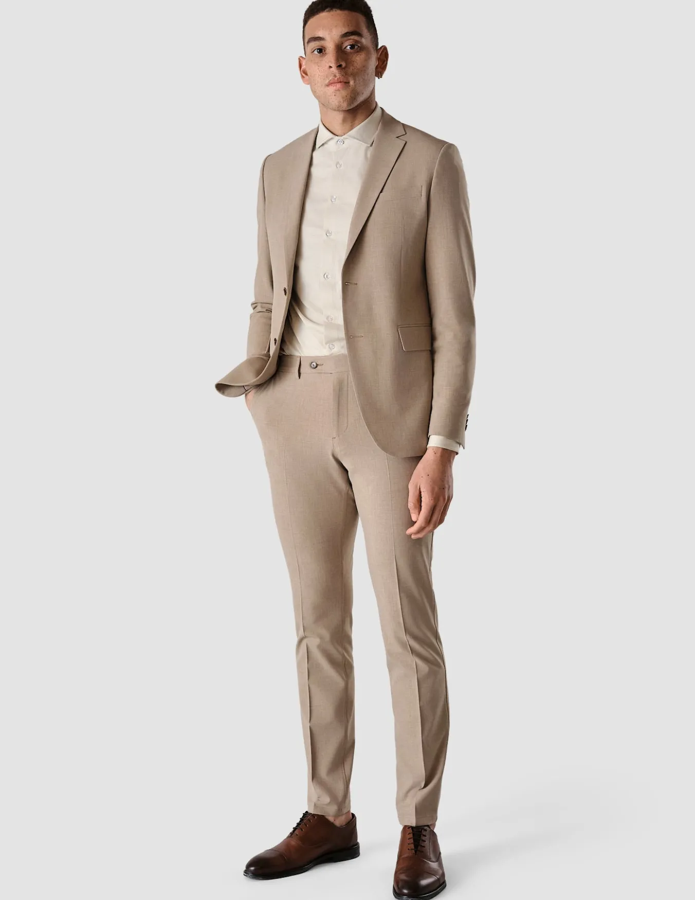 Essential Blazer Regular Sand Grain