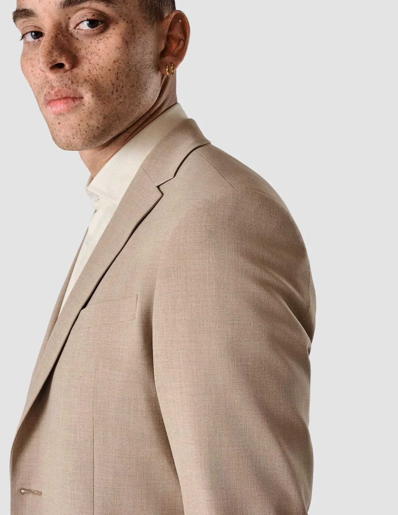 Essential Blazer Regular Sand Grain