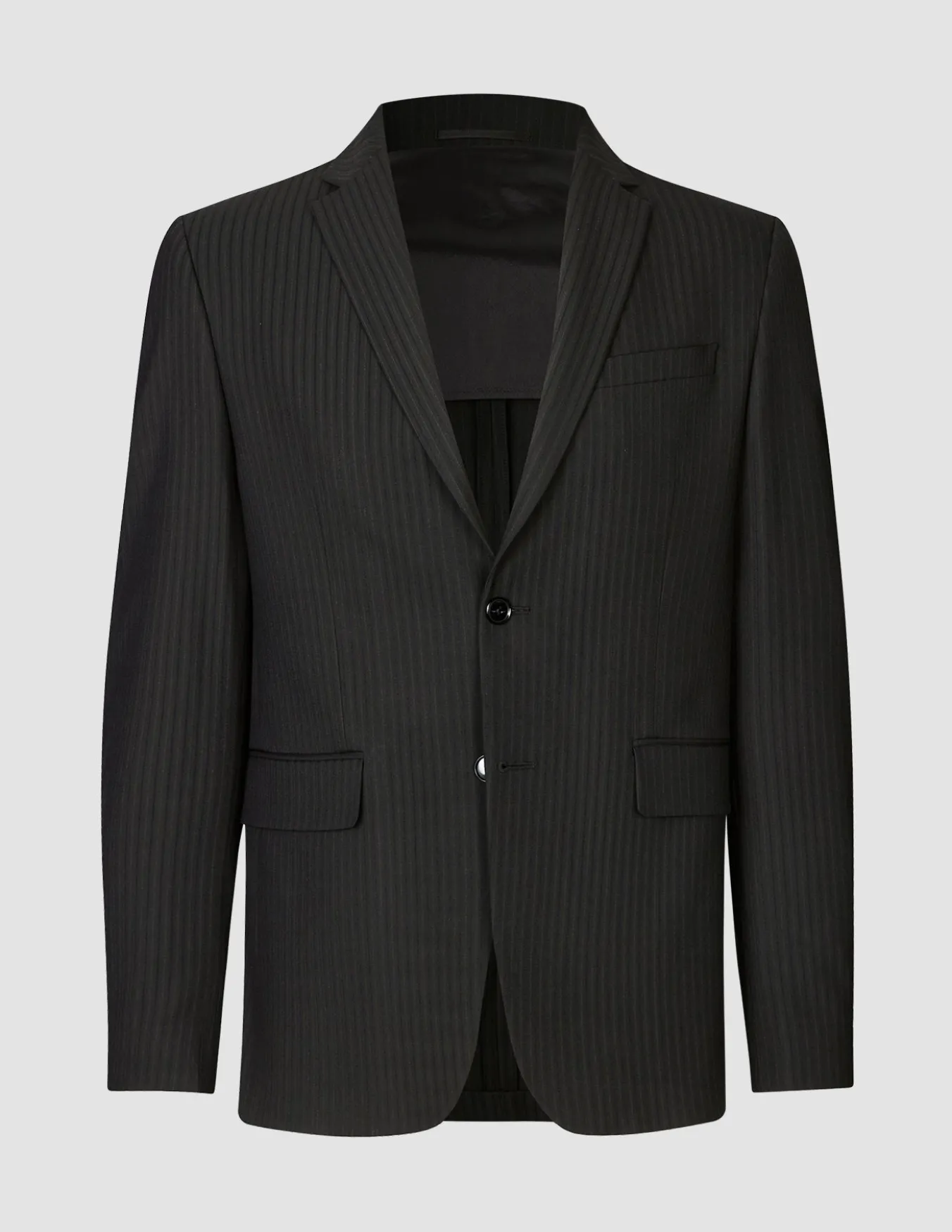 Essential Blazer Slim Asphalt Pinstripe