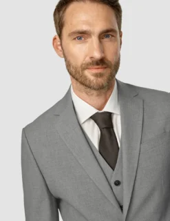 Essential Blazer Slim Dark Grey Melange