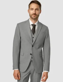 Essential Blazer Slim Dark Grey Melange