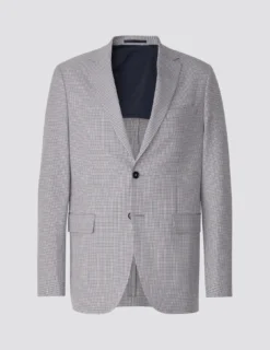 Essential Blazer Slim Duo Check Blue