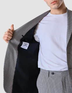 Essential Blazer Slim Duo Check Blue