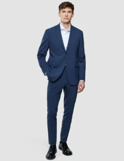 Essential Blazer Slim Navy Checks