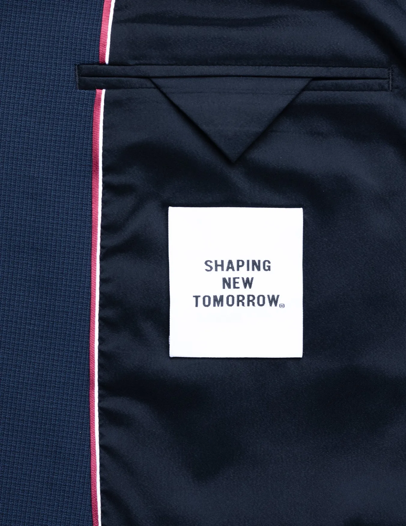 Essential Blazer Slim Navy Checks
