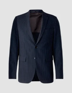 Essential Blazer Slim Navy Pinstripe