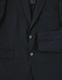 Essential Blazer Slim Navy Pinstripe