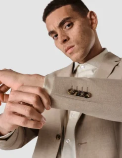 Essential Blazer Slim Sand Grain
