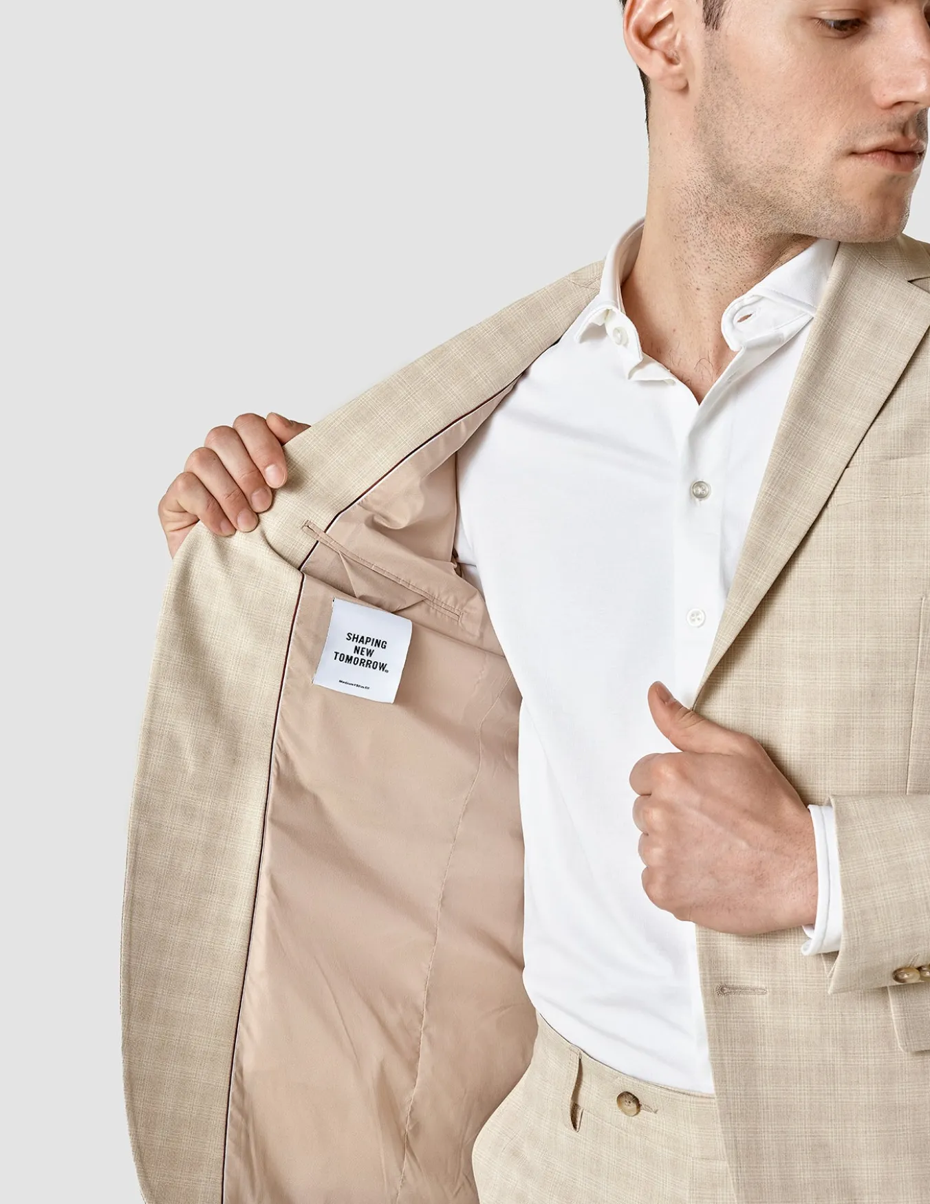 Essential Easy Blazer Regular Warm Sand
