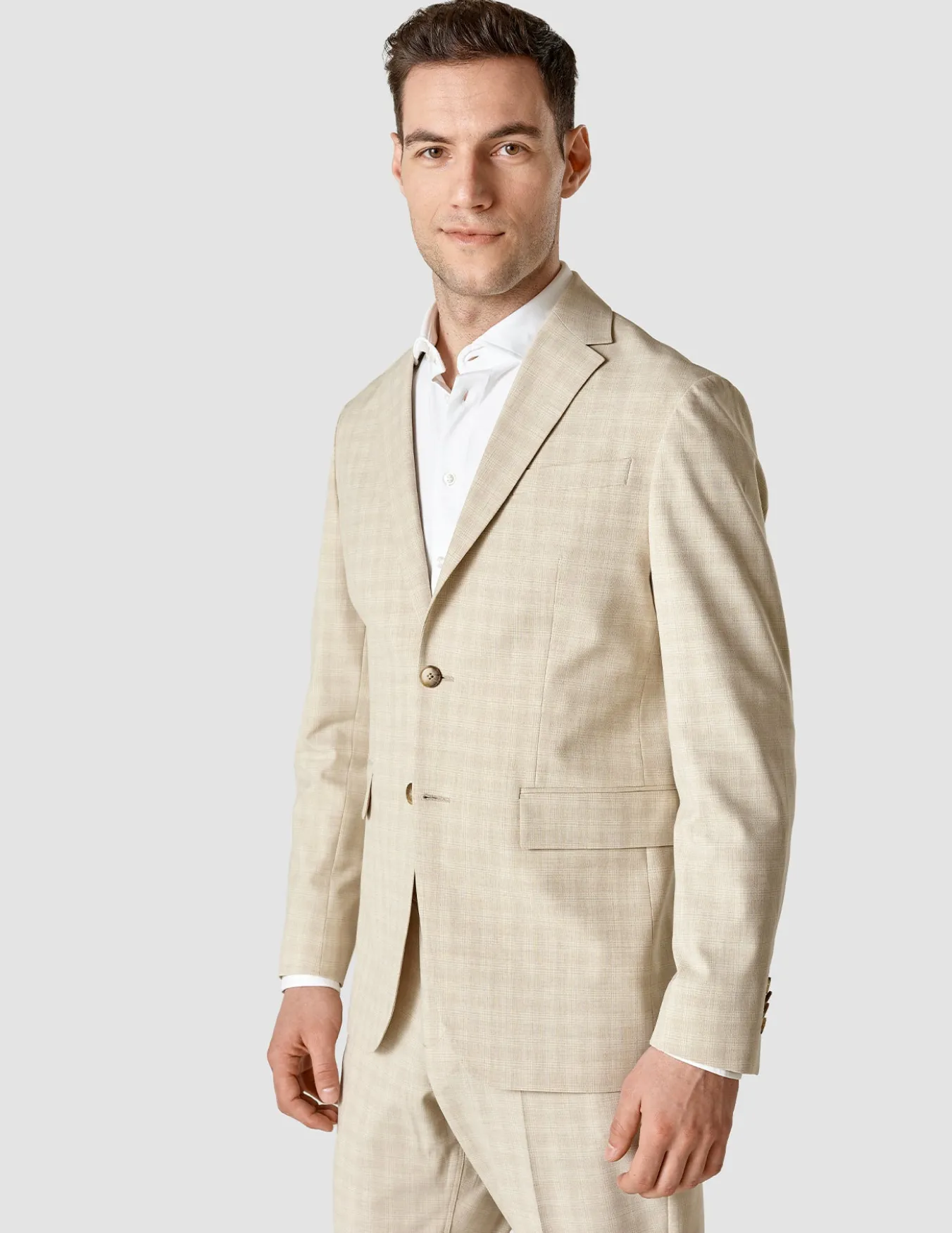 Essential Easy Blazer Regular Warm Sand