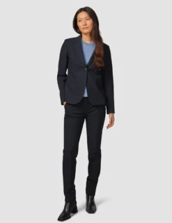 Essential Fitted Blazer Midnight Blue