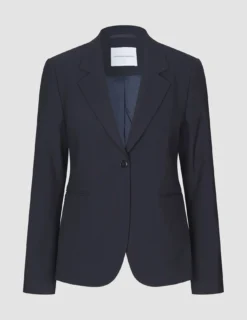 Essential Fitted Blazer Midnight Blue