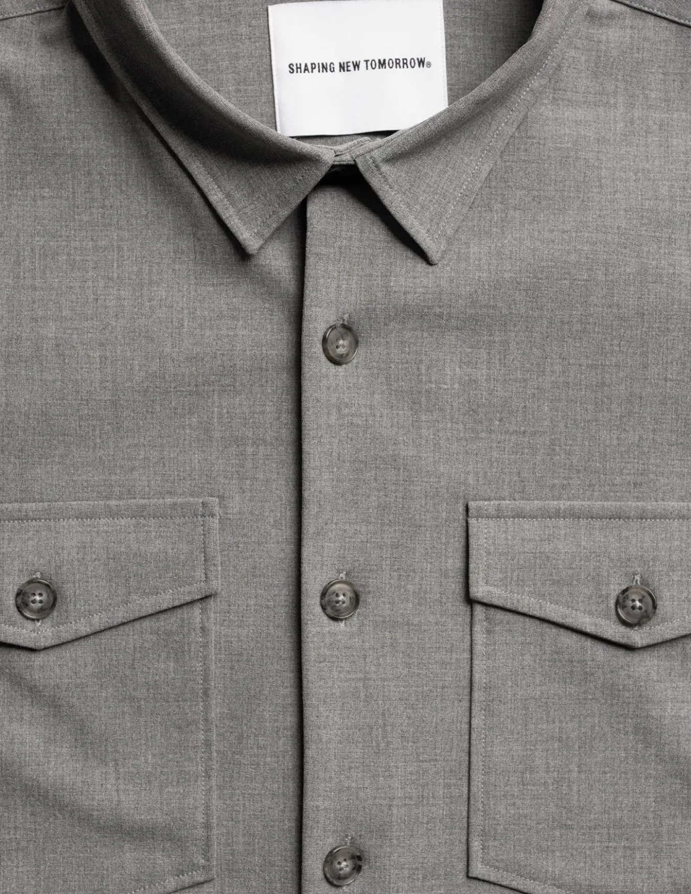 Essential Overshirt Cloud Grey