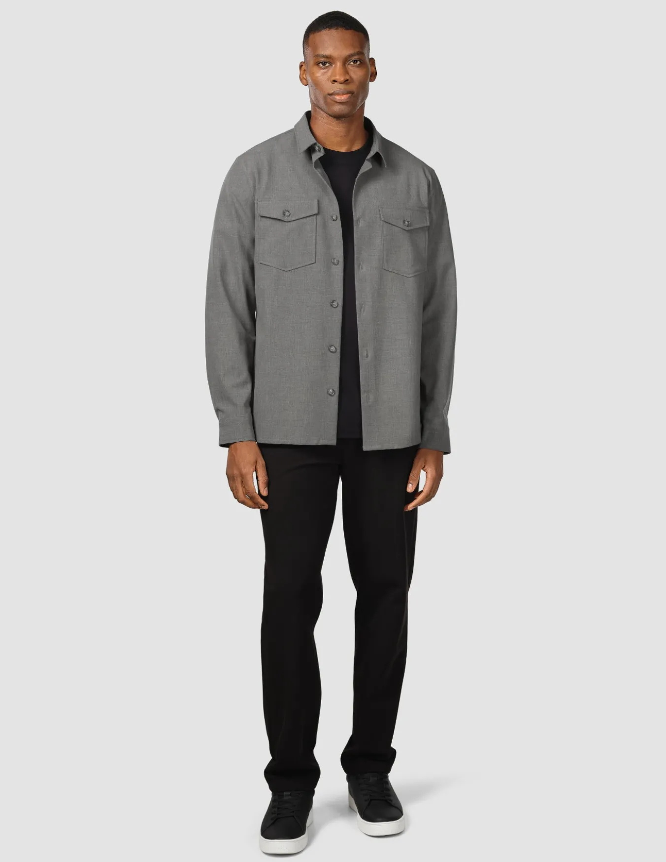 Essential Overshirt Cloud Grey