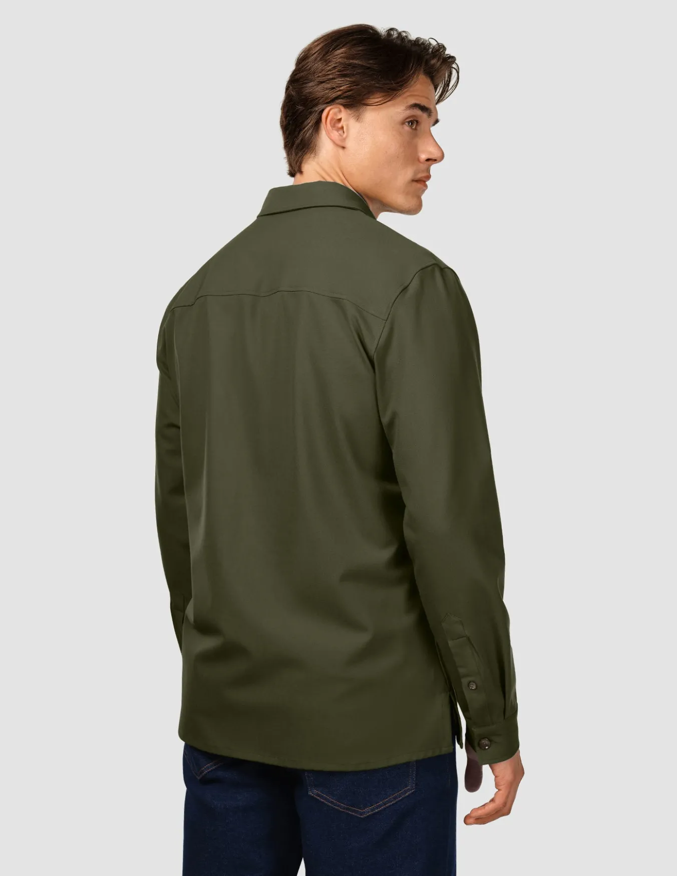 Essential Overshirt Clover Green