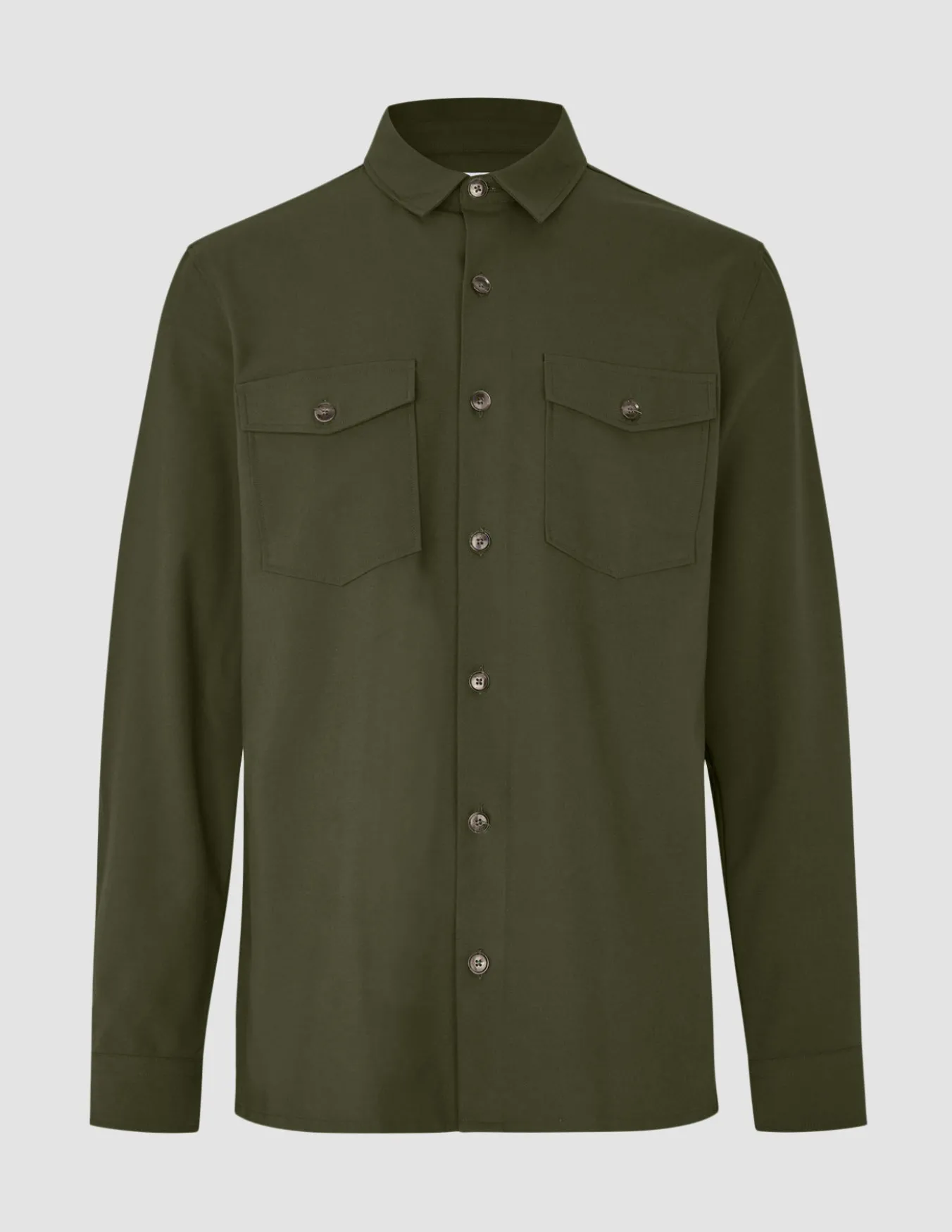 Essential Overshirt Clover Green
