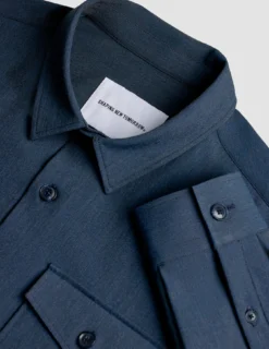 Essential Overshirt Navy Melange