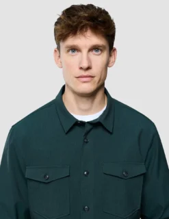 Essential Overshirt Pine Green