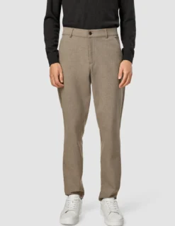 Essential Pants Regular Dark Beige Melange