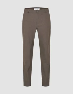 Essential Pants Regular Saddle Brown Melange