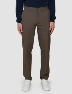 Essential Pants Regular Saddle Brown Melange